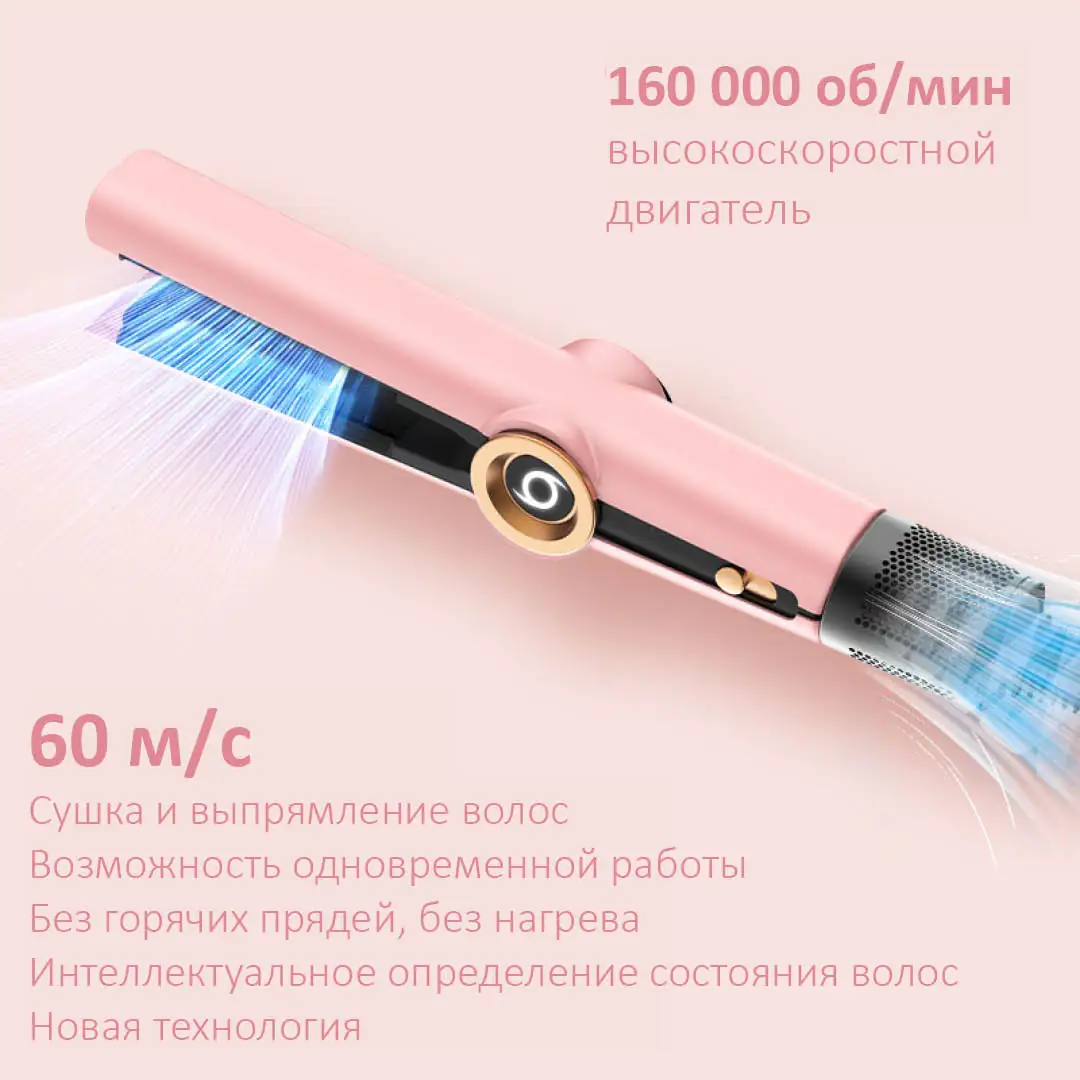 Мощный двигатель и эффективность выпрямителя для волос Daiwall AirStrait DF-08